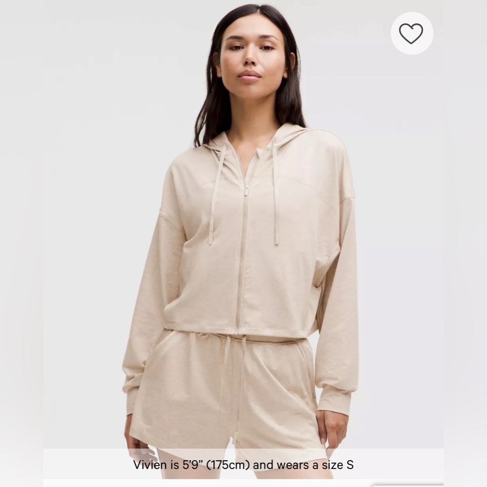 Lululemon NWT Peached Jersey Full-Zip Hoodie - Picture 5 of 6